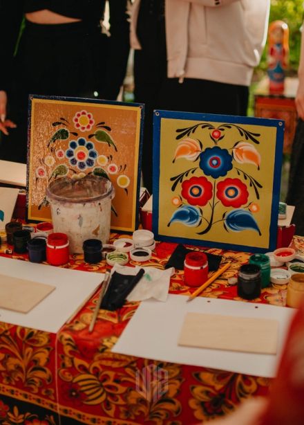 Мастер-класс по вятской росписи