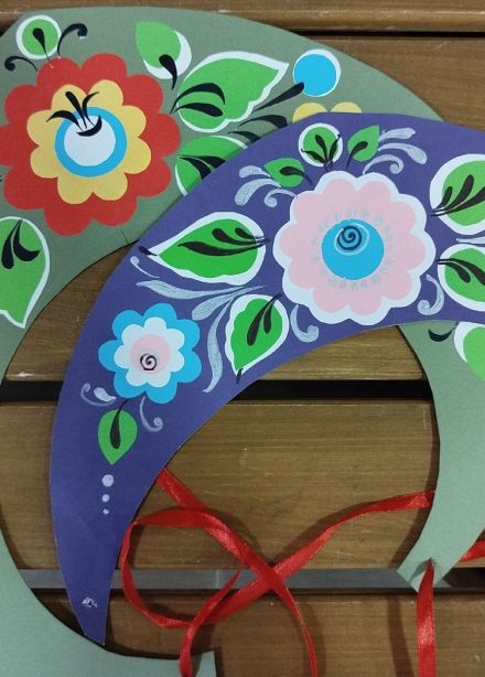 Расписной кокошник